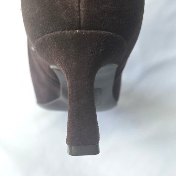 Naturalizer Women's Deesha 5M Mahogany Suede Knee High Boots with "Narrow Calf" - Picture 9 of 12